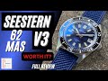 V3 Seestern 62mas Homage watch. Are the V3 upgrades worth it? Full Review. HD