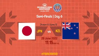 Japan v New Zealand | Full Basketball Game | FIBA U16 Women's Asian Championship 2022