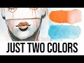 Painting with just TWO COLORS - Limited Palettes #1 - collab with Tori (Juicy Ink)!