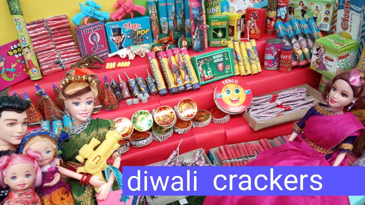 மகிழ்ச்சியான நேரம் பகுதி 43 | barbies buying crackers for diwali and kavitha want cracker minifood