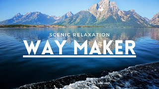 Way Maker  SINACH / 1 Hour Piano Instrumental Worship | Nature Scenic Relaxation