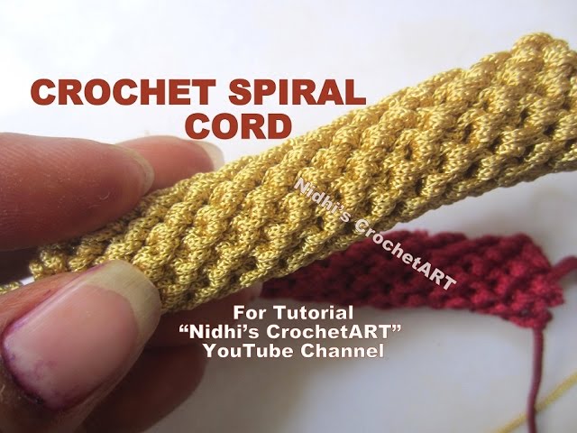 How To Crochet A Tubular Rope Purse Handle, Strap 