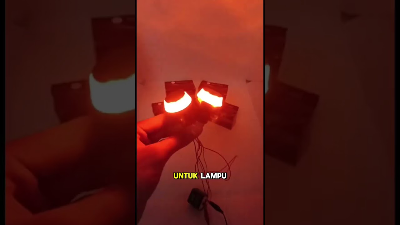 lampu sein jalu stang led 2 mode waterproof universal 
