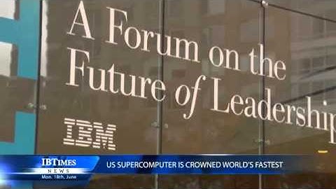 US Supercomputer is crowned world