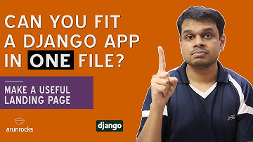 How Fit an ENTIRE "Coming Soon" App and Assets in ONE File with Django