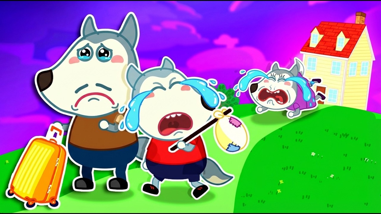 Mommy, Don't Leave Baby and Dad! - When Mom's Away Stories 🤩 Kids Cartoon