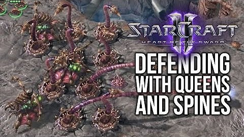 StarCraft 2: DEFENDING Protoss All-Ins with Queens & Spine Crawlers! (Game Analysis)