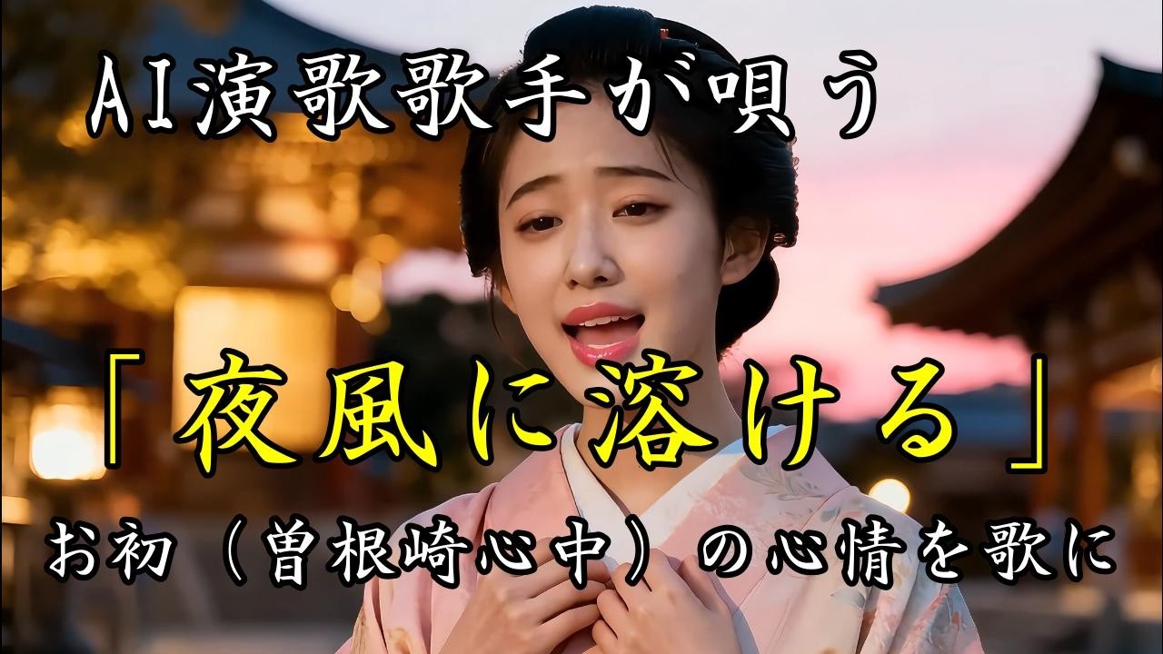 夜風に溶ける｜AIオリジナルソング｜近松門左衛門の浄瑠璃作品「曽根崎心中」の物語を歌にしました。