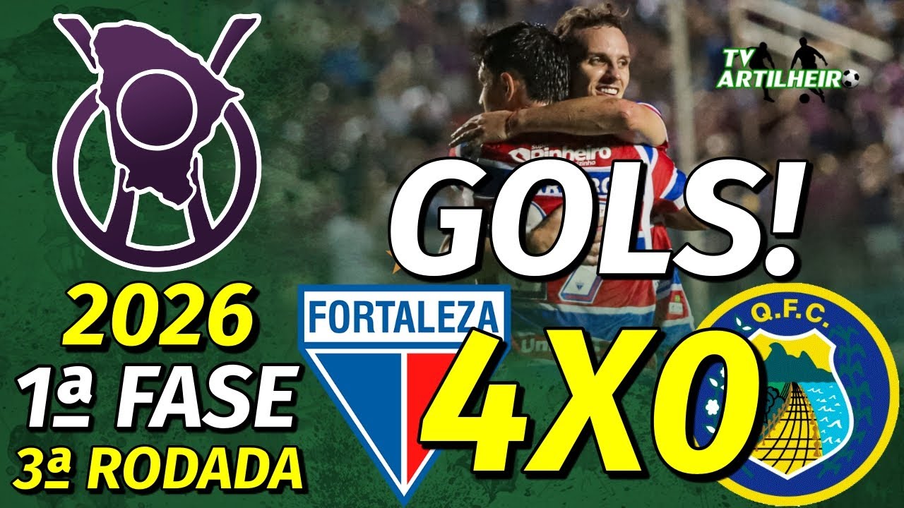 [Cearense '26] 3ª Rodada | Fortaleza 4 X 0 Quixadá | GOLS! | TV ARTILHEIRO