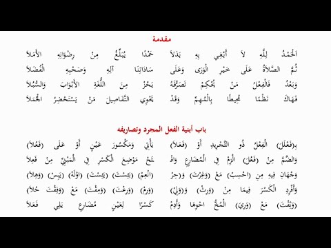 سلسلة قراءة المنظومات العلمية ٤ لامية الأفعال أداء محمد بن عبد الكريم الإسحاقي
