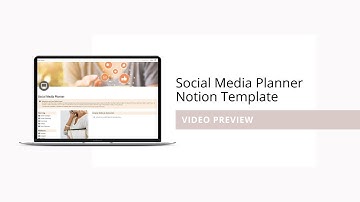 Social Media Planner Notion Template Preview
