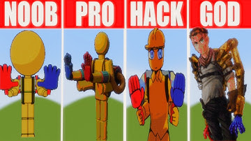 Pixel Art NOOB vs PRO vs HACKER vs GOD, Player  Poppy Playtime in Minecraft