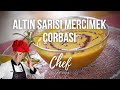 Altın sarısı Mercimek Çorbası Oktay Usta