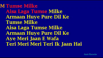 Tumse Milke Aisa Laga Tumse Milke (Karaoke)