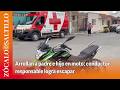 Arrollan a padre e hijo en moto; conductor responsable logra escapar