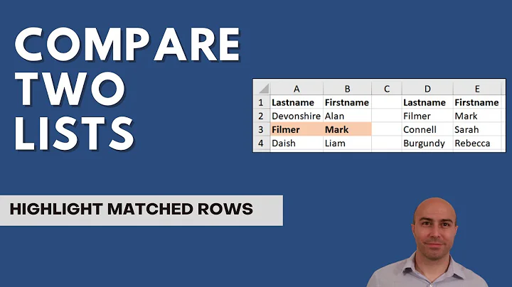 Compare Two Lists to Highlight Matched Records