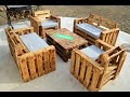 Homemade garden furniture from pallet 