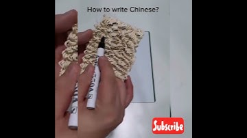 How to write Chinese Language Characters Easily with Noodles | Funny Video #shorts Hd Resolution