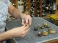 Antiques Hardware demonstration about how to add casters to a table leg. Antiques Hardware demonstration about how to add casters to a table leg.