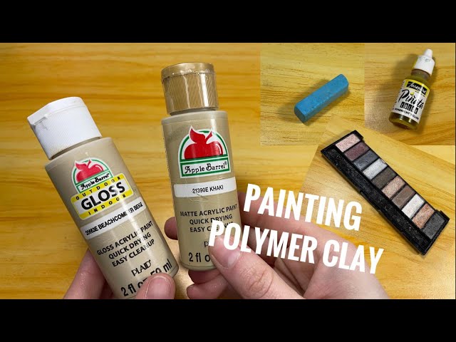 Painting Raw Polymer Clay before Baking 