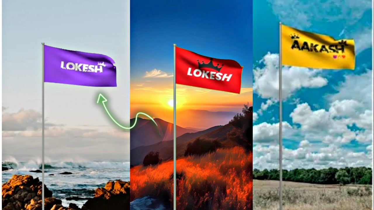 Flag Name Video Editing | Instagram Viral Flag Name Video Kaise Banaye