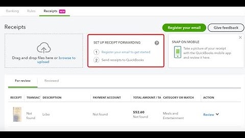 QBO receipt capture from email