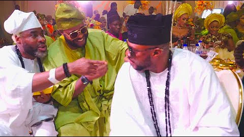 See the Drama That Unfolded Between Odunlade,Ibrahim Chatta, Femi Adebayo at Priscilla Ojo’s Wedding