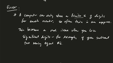 Math 350 Numerical Methods and Error in DE solvers (Part 1 of 4)