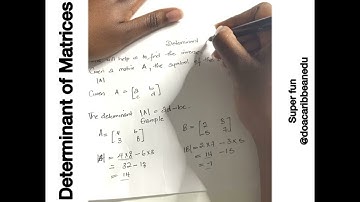 CSEC Mathematics Finding the Determinant of Matrices
