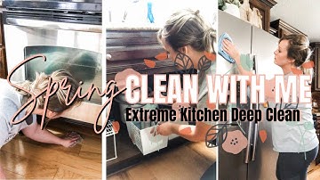 SPRING CLEAN PART 2 // EXTREEM KITCHEN DEEP CLEAN 2021