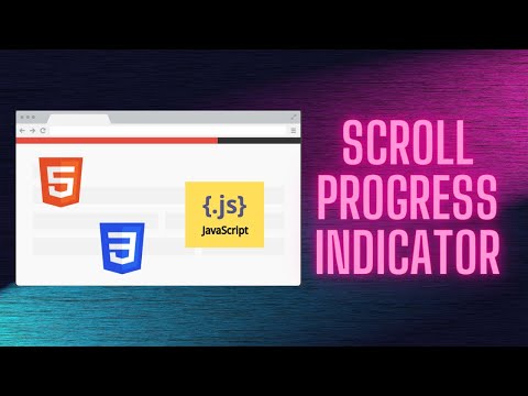 Scroll Progress Bar using HTML, CSS and JAVASCRIPT | 5 MIN CODES | TheProgrammerDude