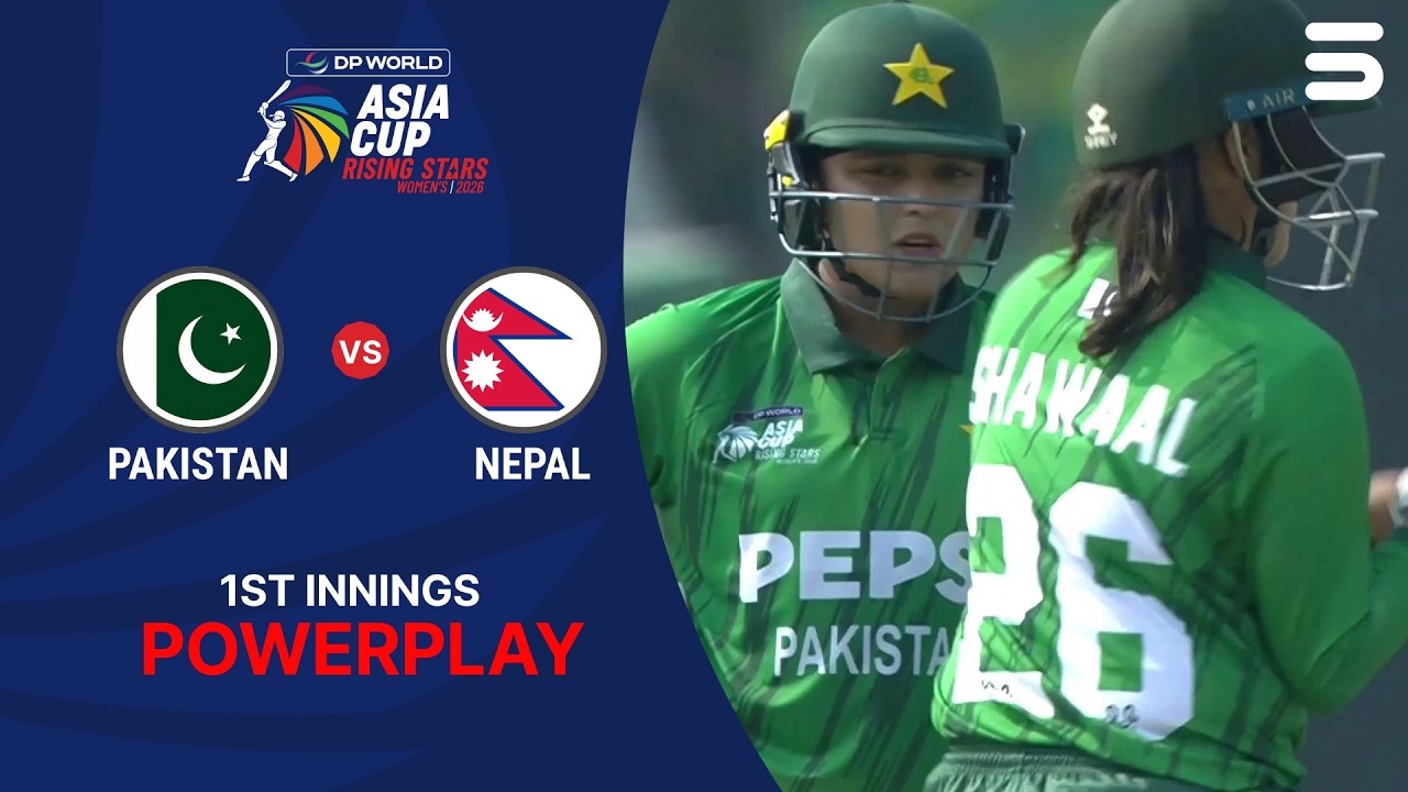 1st Innings Powerplay | Pakistan A Women vs Nepal Women | Women's Asia Cup Rising Stars | ZM1K