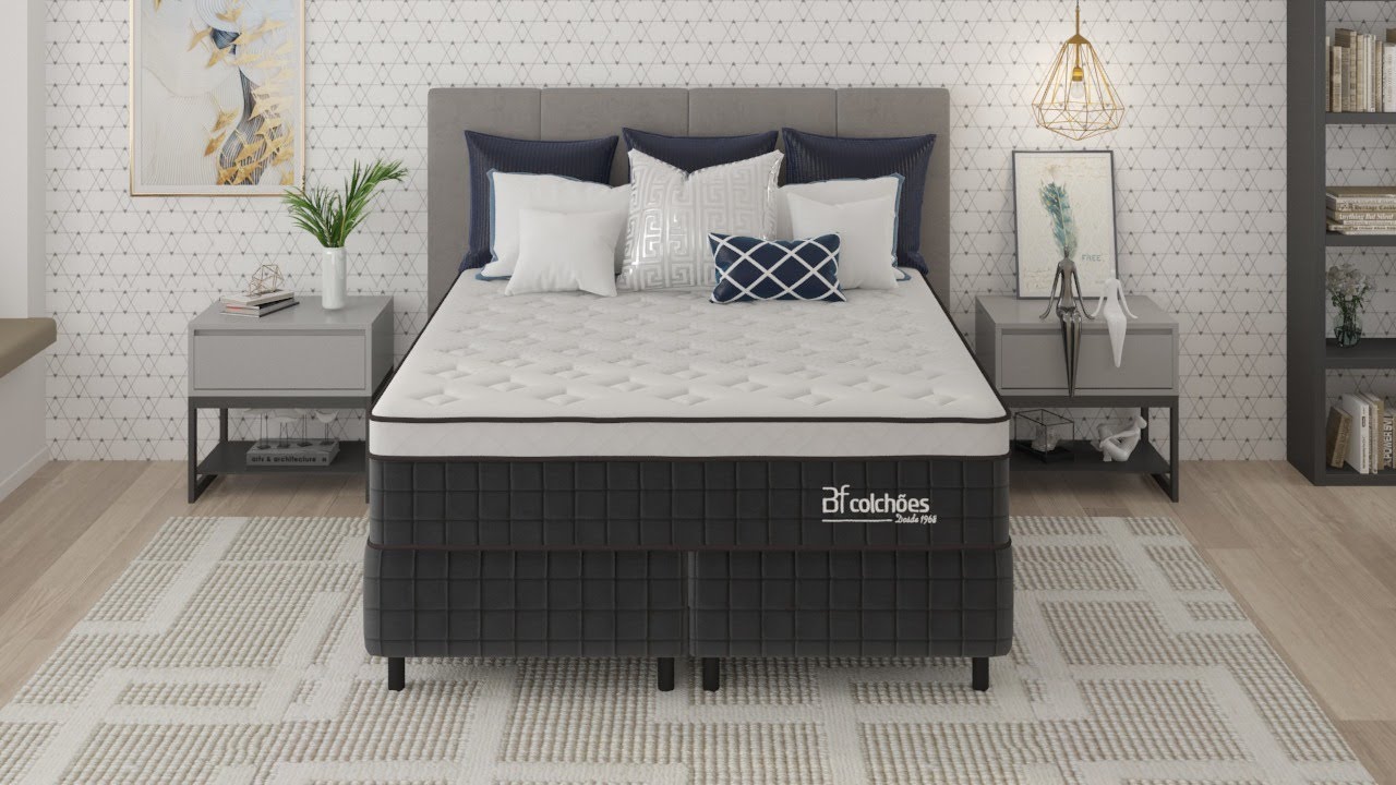 Colchão Premium Mola Ensacada com Espuma D33 e Viscoelástica Nasa