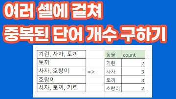 [구글스프레드시트]  중복된 단어 개수 구하기 (Query, flatten,textjoin, split)