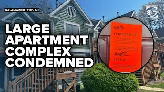 Large apartment complex in Kalamazoo Twp condemned, hundreds lose homes