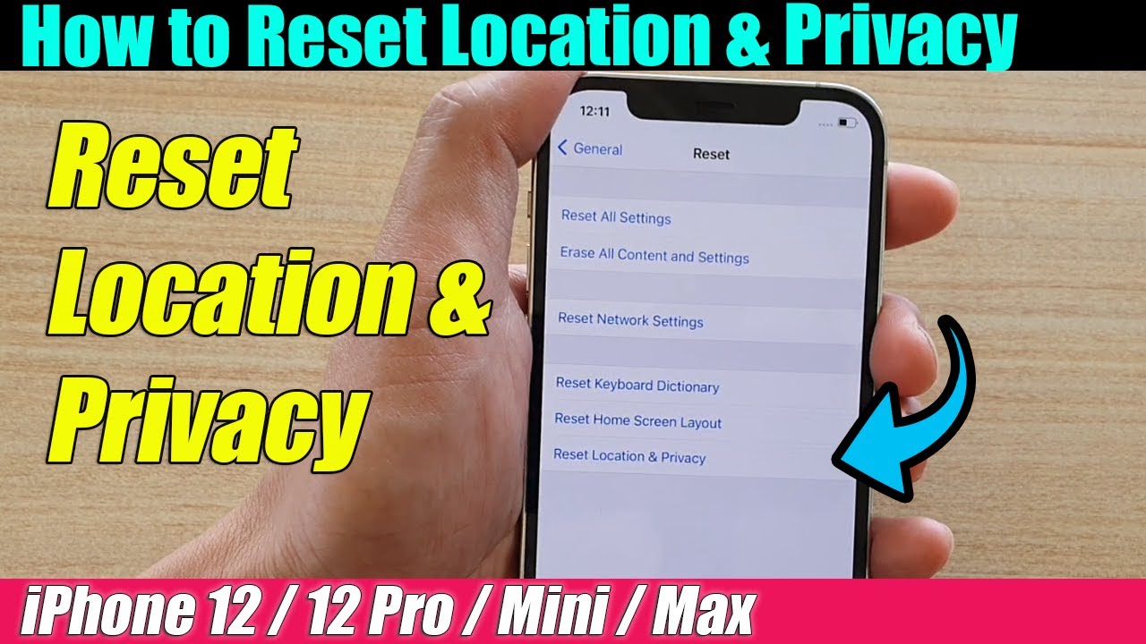 IPhone 12 12 Pro How To Reset Location Privacy YouTube