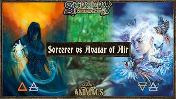 Assorted Animals Tournament - SORCERER (🔥/💨) vs AVATAR OF AIR (💨/🪨), Sorcery TCG Gameplay - 2 of 3