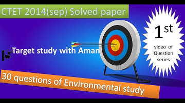 Ctet 2014 solution of Environmental studies