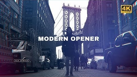 After Effects Template: Modern Opener