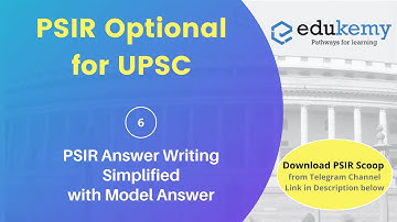 PSIR Optional Answer Writing Simplified | PYQ Model Answer | Edukemy for UPSC | IAS