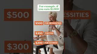 The 50/30/20 Budgeting Rule for Financial Freedom | Simple Budgeting Guide #shorts