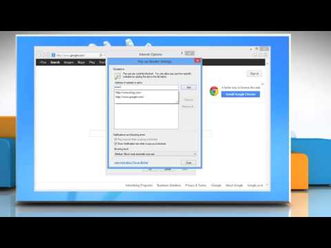 How to Manage Pop-up Blocker Settings in Internet Explorer® 10 on Windows® 8 PC