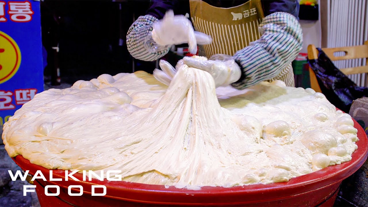 Корейский клейкий рисовый блинчик - 10 лучших корейских уличных блюд