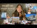 mcgill res room tours!! (c4, la cit, new res, rvc and more!)