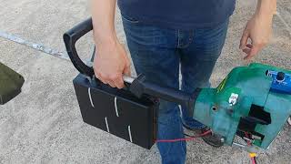 Gas powered weed whacker converted to electric