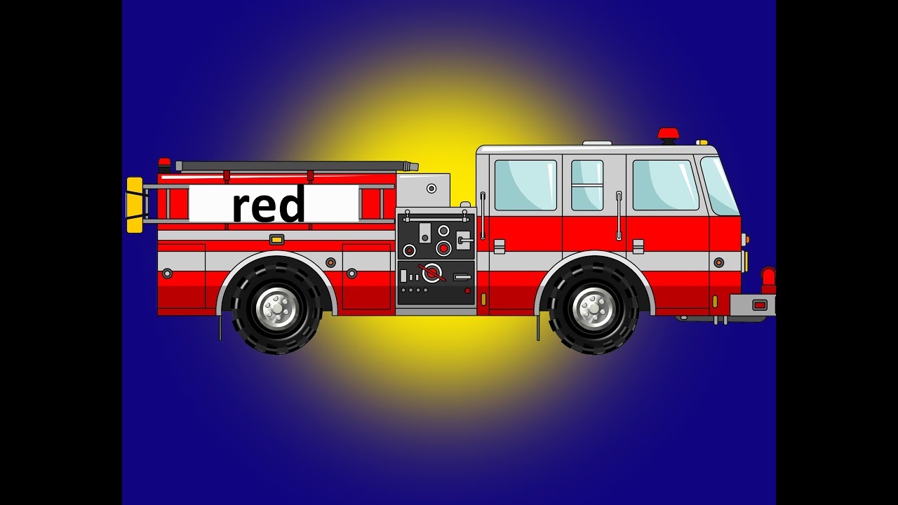 Color Fire Truck Learning - YouTube