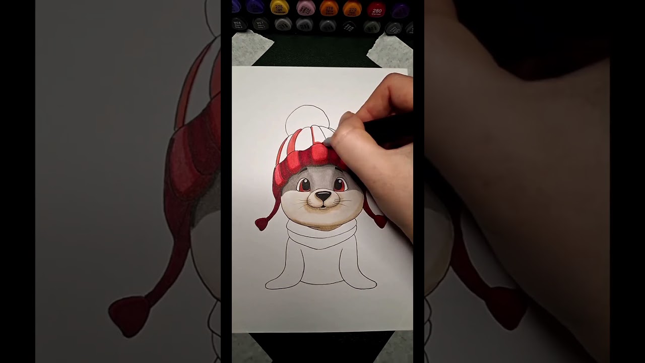 How to Draw a Cute Winter Seal – Easy Cozy Illustration | Masterful Imprint