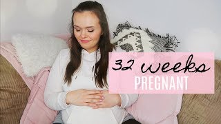 32 WEEKS PREGNANT - SYMPTOMS, 32 WEEK BUMP \& A MINI BABY HAUL - PREGNANCY UPDATE