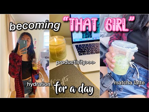 becoming "THAT GIRL" for a day! || waking up early, productive morning, healthy lifestyle