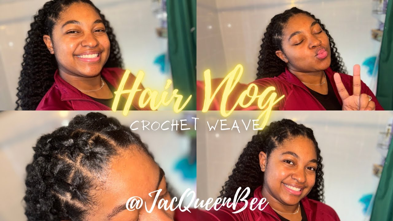 Easy Crochet Weave Tutorial | Rubber Band Pattern & Freetress Pearl Curl for a Natural Look